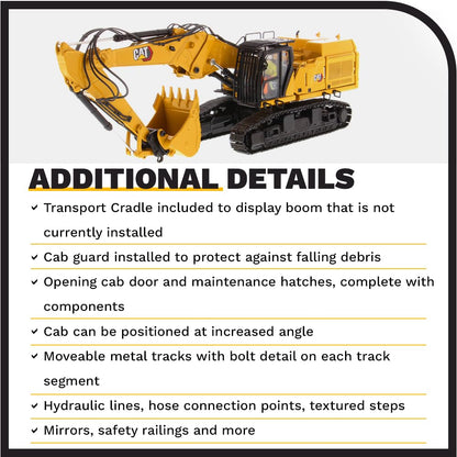 Diecast Masters 1:50 Caterpillar 352 Ultra High Demolition Hydraulic Excavator - Diecast Masters 85663 High Line Series