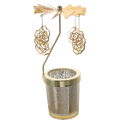Ciieeo 2pcs Rotating Candlestick Holder Chic Metal Design for Parties and Celebrations for Valentine Day Christmas Birthdays Lightweight and Compact Decorative Candle Stand
