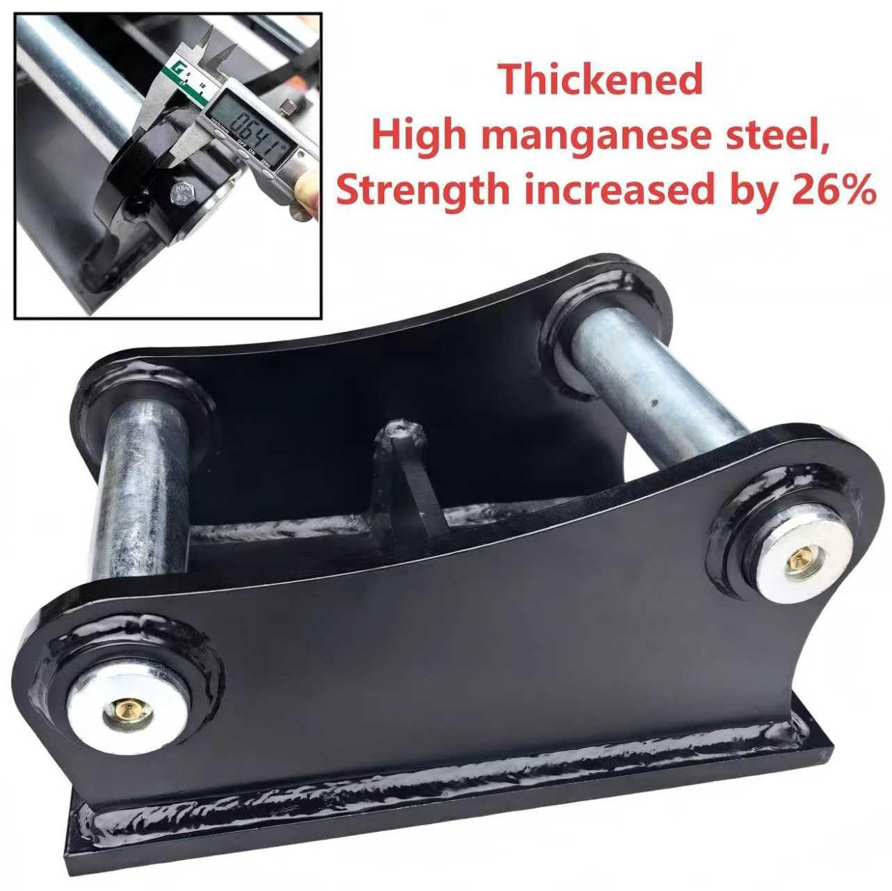 Bucket Attachment Ear Weld/Welded Base Plate on 40mm 7-13/16" C-C Compatible Cat 304 303.5 Mini Excavator，Mini Excavator Accessories Bucket Attachment.