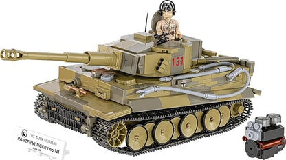 COBI The Tank Museum Historical Collection WWII Panzer VI Tiger I no. 131 Tank Building Set 898 Pieces