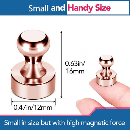 LOVIMAG Fridge Magnets 18Pcs Refrigerator Whiteboard Small Strong Magnet Classroom Kitchen Accessories Decorative Locker Set Decor Must Haves Office Calendar Refrigerador Magnetic Cute Rose Gold