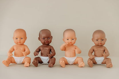 Miniland Realistic Baby Doll with Anatomically Correct Features Reborn Baby Dolls Cute Scented Body with Vanilla Perfume Comes in Polybag 12 5/8 inches Tall | Caucasian Boy