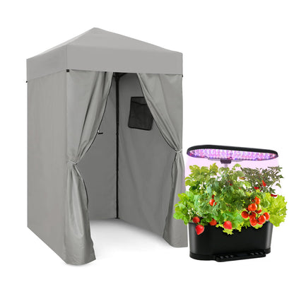 EAGLE PEAK Flex Ultra Compact 4x4 Pop-up Canopy with 15 Pods Hydroponics Growing System