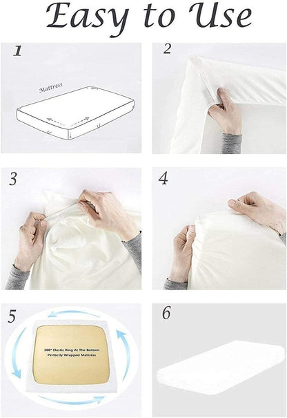 Flex Top King Fitted Sheets for Sleep Number Bed - Half Split King Fitted Sheet, 34" Split, Fits Up to 15" Deep Mattress - Light Grey