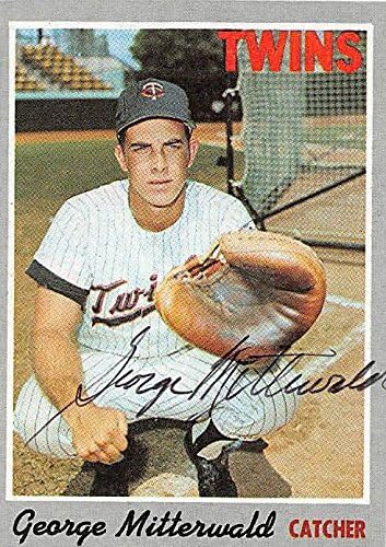 Sports Memorabilia Autograph Warehouse 246294 George Mitterwald Autographed Baseball Card - Minnesota Twins 1970 Topps - No. 118