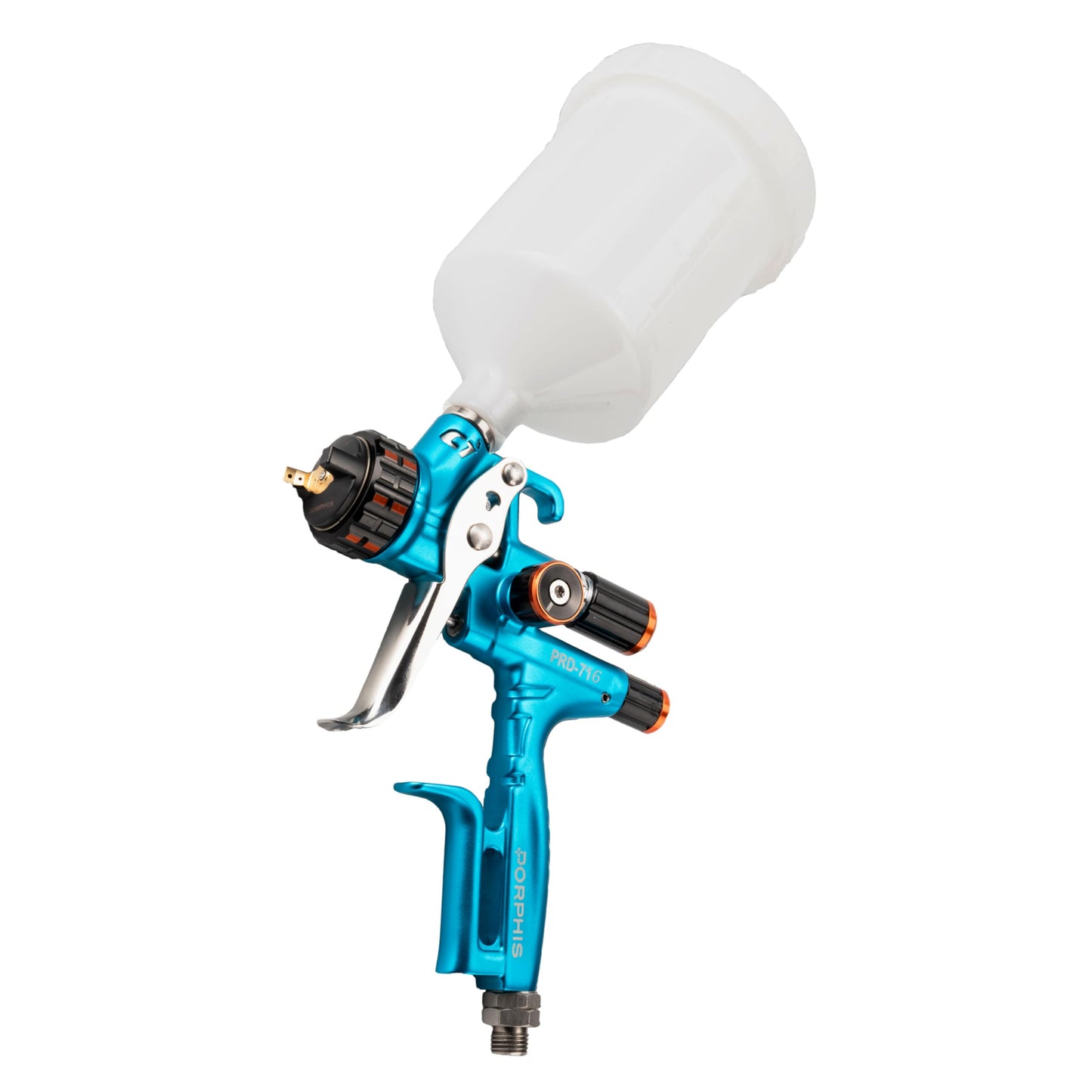 PORPHIS HVLP Automotive Refinishing Spray Gun PRD-716 1.3mm Nozzle Paint Spray Gun, Blue