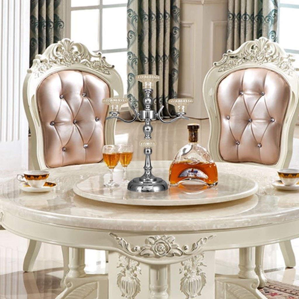 XILIN-1987 Candle Holderss Crystal Candlestick Living Room Porch Restaurant Study Decoration Desktop Candle Holder Decorative Candlestick (Size : B)