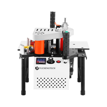 YUCHENGTECH Edge Bander Banding Machine Portable Edge Banding Machine Curve & Straight Sealing With Adjustable Speed Double-Side Gluing (110V, Adjustable speed)