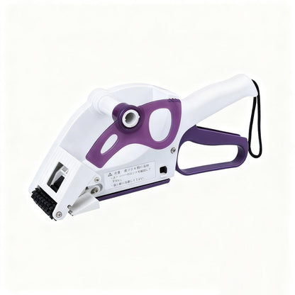 Tissting Label Applicator, Portable Barcode Applicator Gun Small Handheld Semi Automatic Labeler Supermarket Price Labeling Machine for Round Bottles, Boxes, Fruits Labeling (YH-30)