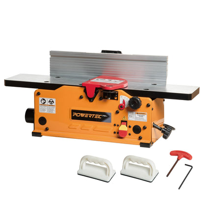 POWERTEC PRO 6-Inch Benchtop Jointer - 10-Amp, 2-Blade Wood Jointer for Woodworking with Adjustable Fence and Dust Port (BJ603)