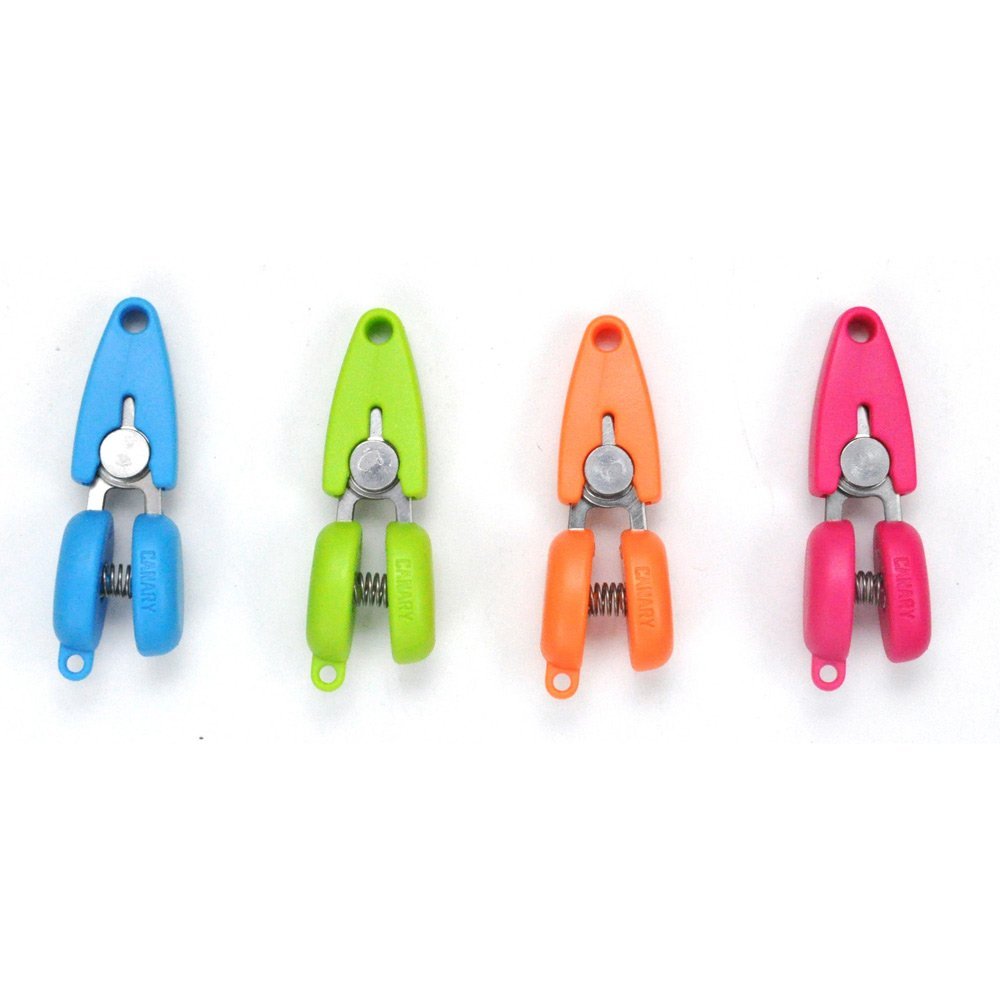 CANARY Tiny Scissors with Cover 1.3" TSA Approved Mini Scissors for Travel, Sewing, Keychain, Japanese Stainless Steel Blade, Made in JAPAN, Green