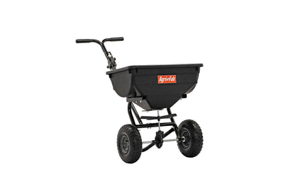 Agri-Fab Push Spreader Pro for Seed, Fertilizer and Lawn Care, 85 lb Capacity with 10 Ft Spread Width and Pneumatic Tires