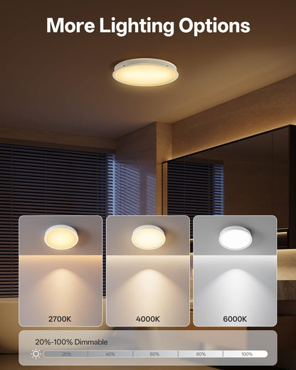 Bathroom Exhaust Fan with RGB Lights, 110CFM/1.0 Sones Vent Fan with 3 Color Temperatures, 5 Adjustable Brightness, Easy to Install, Remote Control, Quiet Ventilation Fan for Bath, Shower, Attic