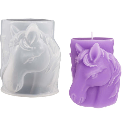Pegasus Cylinder Animal Resin Casting Silicone Mold for Home Decor & Candle Making Wave Spiral Mold