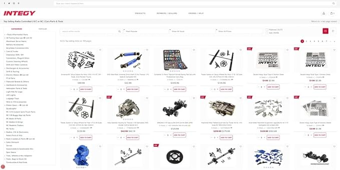 Integy Machined Multi Setting 90-to-120 Rear Rockers for 1/10 E-Revo &amp Revo 3.3 5358