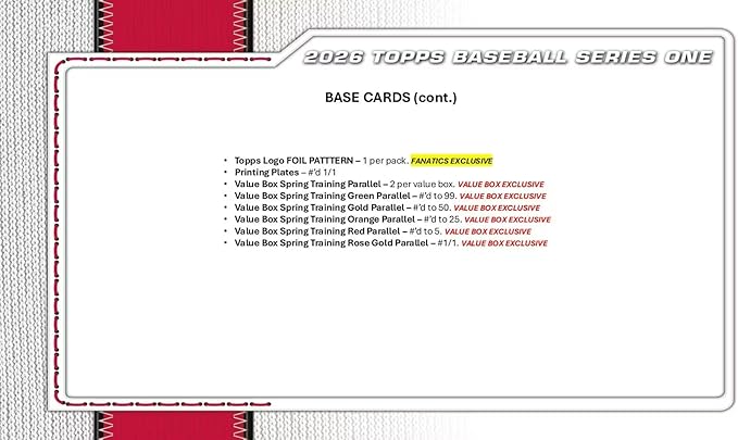 MLB 2026 TOPPS Series 1 Baseball MEGA Box