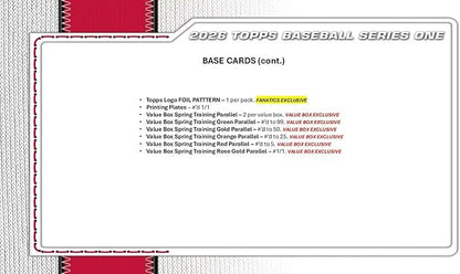 MLB 2026 TOPPS Series 1 Baseball MEGA Box