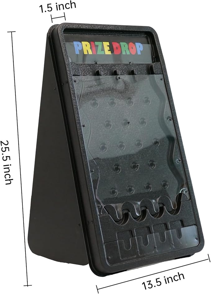 iElyiEsy 25x14 Prize Drop Plinko Board Game Set Featuring 8 Personalizable Playing Pucks. A for Family Get - Togethersand Carnival - Style Events - Mini Collapsible Tabletop Plinko Game Drop