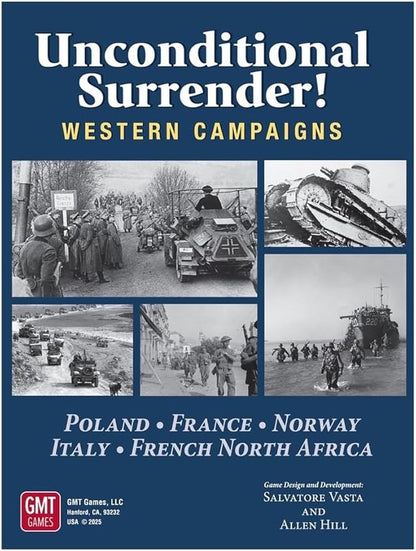 GMT Games Unconditional Surrender! Western Campaigns WW2 Strategy Board Gamefor Adults Ages 18+