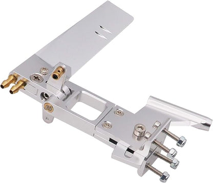 110mm Aluminum Alloy Water Absorbing Steering RC Boat Rudder with 4mm Shaft Axle Strut Mount Bracket Kit HolderDual Water Pickup