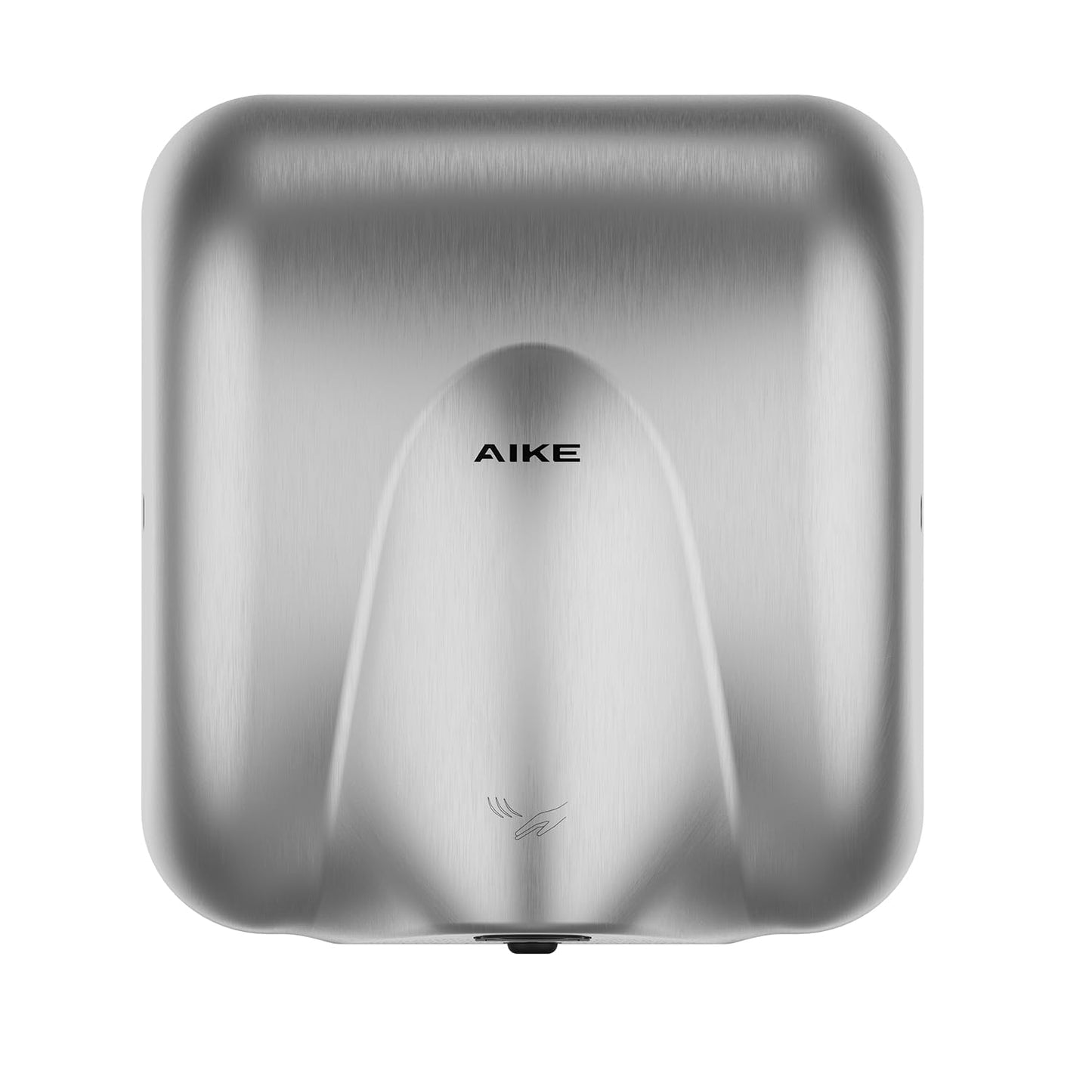 AIKE Heavy Duty Hand Dryer Hard-Wired Friendly 110V High Speed Brushed Stainless Finish Model AK2811
