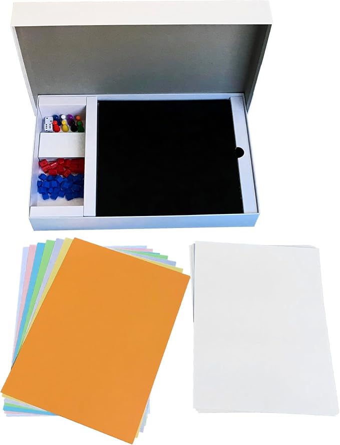 Create Your Own Opoly Board Game – Blank Game Board with Board Game Accessories Blank Cards Property Cards – Ideal for DIY Family Games Creative Projects