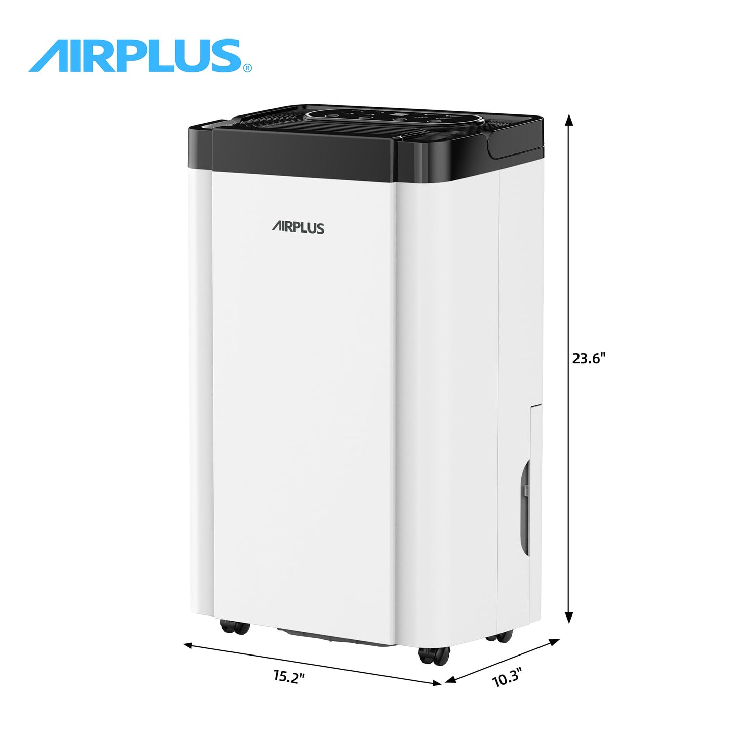 AIRPLUS 5000 Sq. Ft Dehumidifier for Home and Basement, 80 Pint Portable Dehumidifiers with Drain Hose for Large Room, Quiet Sleep Mode Dehumidifier for Bedroom, RV De humidifier for Inside Camper