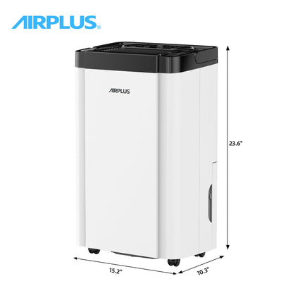 AIRPLUS 5000 Sq. Ft Dehumidifier for Home and Basement, 80 Pint Portable Dehumidifiers with Drain Hose for Large Room, Quiet Sleep Mode Dehumidifier for Bedroom, RV De humidifier for Inside Camper
