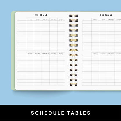 PAPERAGE Academic Planner, Weekly & Monthly Planner & Calendar, 12-Months, July 2026 - June 2027, (7" x 8"), School & Student Planning Agenda with Tabs, Bonus Pages & Inner Pocket, Sage Green