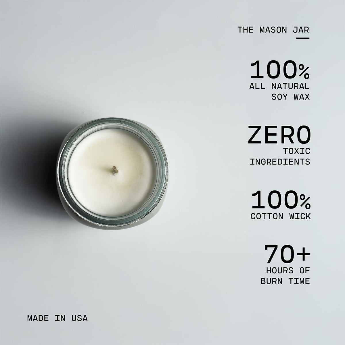 Milkhouse Candle Company Pink Peony Soy Candle - Sugared Peony | Apricot Blossom | Powdered Woods Scented - 13 oz Mason Jar with Lid, 70+ Hour Burn Time, Made in the USA