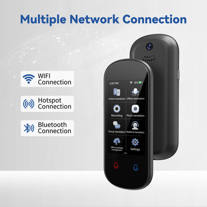 Language Translator Device, 150 Language Real-Time Voice Translator Upgraded ChatGpt AI Translator Voice/Text/Photo Online Offline Translator Portable Two-Way Translation for Travel Business Learning