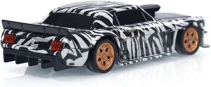 TOUCAN RC HOBBY 1:43 RTR Race Car Gyro Drift Car 4WD Traffic Cones Mini for Men with a Gyro (Camouflage) for Ages 14+