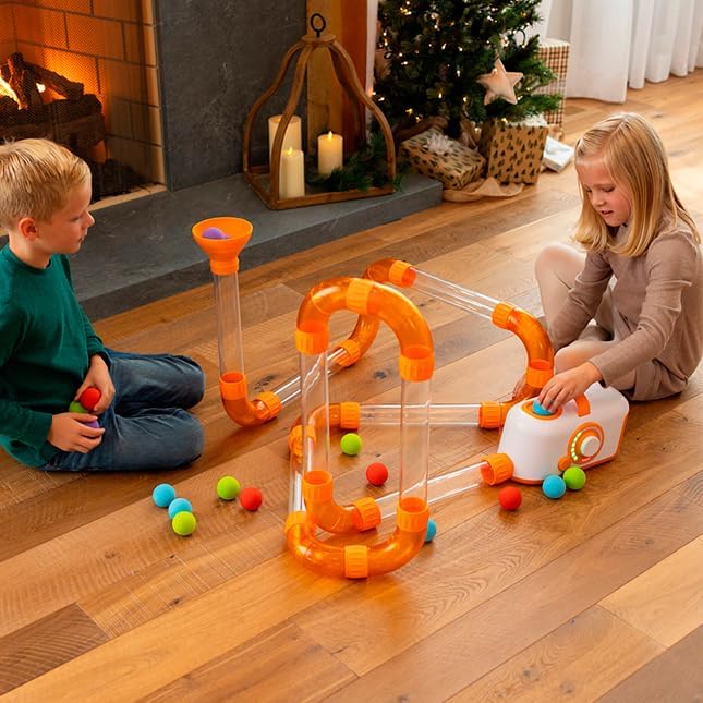 Fat Brain Toys Air Toobz Expansion Pack - Air-Powered STEM Building Toy for Kids &amp Teens Kids Building Toys STEM Toys for 3+ Year Old
