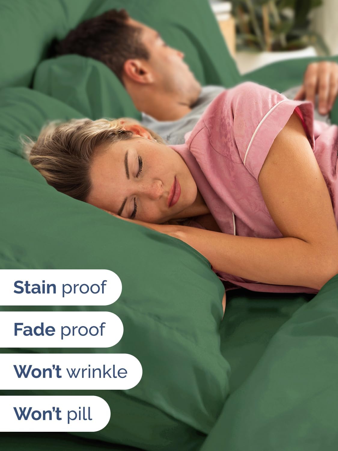 Regine Switzerland Extra Deep King Sheet Set - 6-Piece Breathable Cooling Bedding - Soft, Wrinkle-Free, Emerald Green