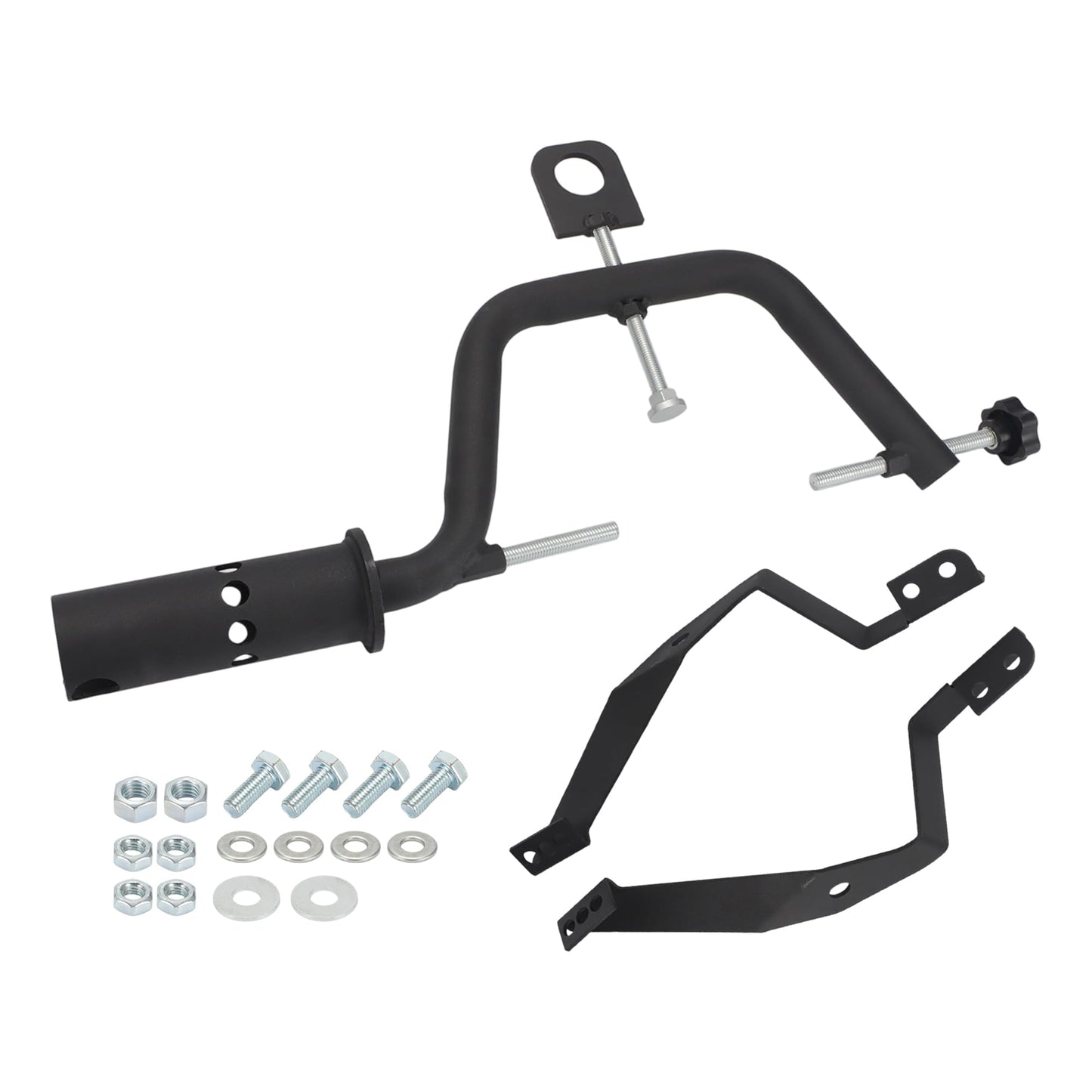 motoparty Universal Transmission Holding Fixture for Dodge Chrysler GM Ford, Heavy Duty with Hoist Hook, Fits 2-3/8" Post Engine Stands
