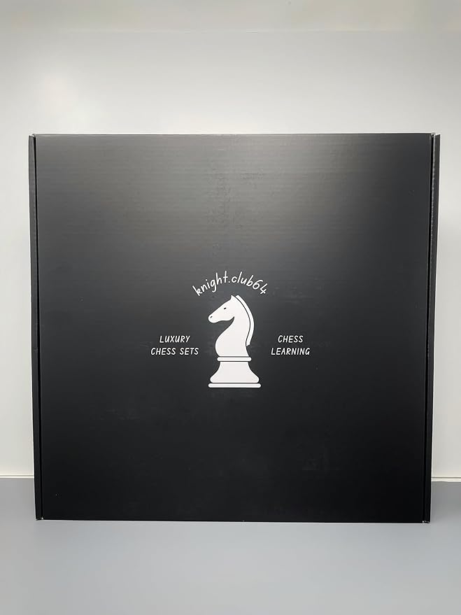 Luxury Acrylic Chess Set Sophisticated Stylish Design 2 Players Age 12+