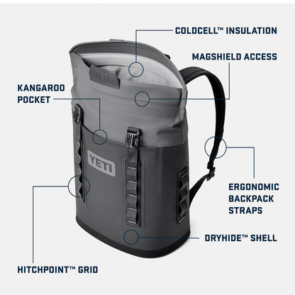YETI Hopper M12 Backpack Soft Sided Cooler with MagShield Access, Olive