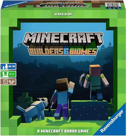 Ravensburger Minecraft: Builders &amp Biomes - Engaging Strategy Board Game | Ideal for 2-4 Players | Perfect for Ages 10 &amp Up | Authentic Minecraft Experience | Great Gift for Minecraft Enthusia