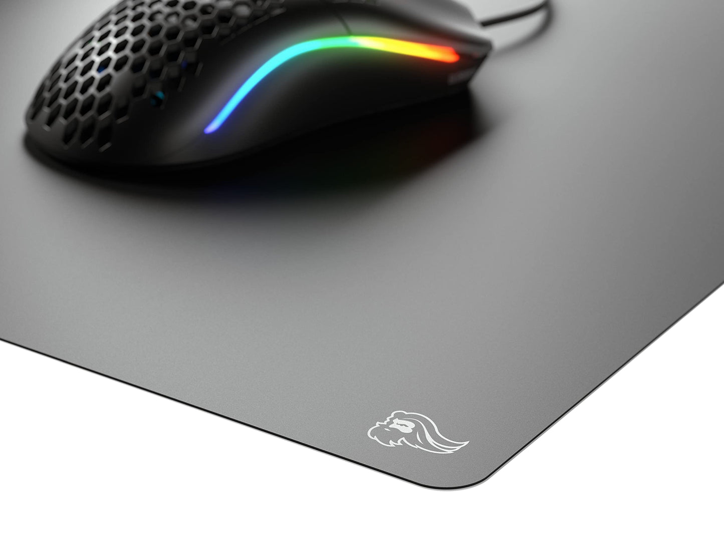 Glorious Elements Air Mousepad - XL Hard and Ultra Thin Polycarbonate Flexible Surface Large Gaming Mouse Pad 15"X17" Extended Hard Mousepad (Helios) (GLO-MP-ELEM-AIR)