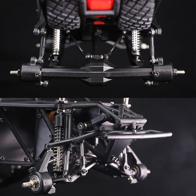 FunXylophy RC Sport Racing Drift Car 1/32 2.4G Mini RWD RC Electric Straight Bridge Off-Road Short Truck Model (KIT Version/Red)