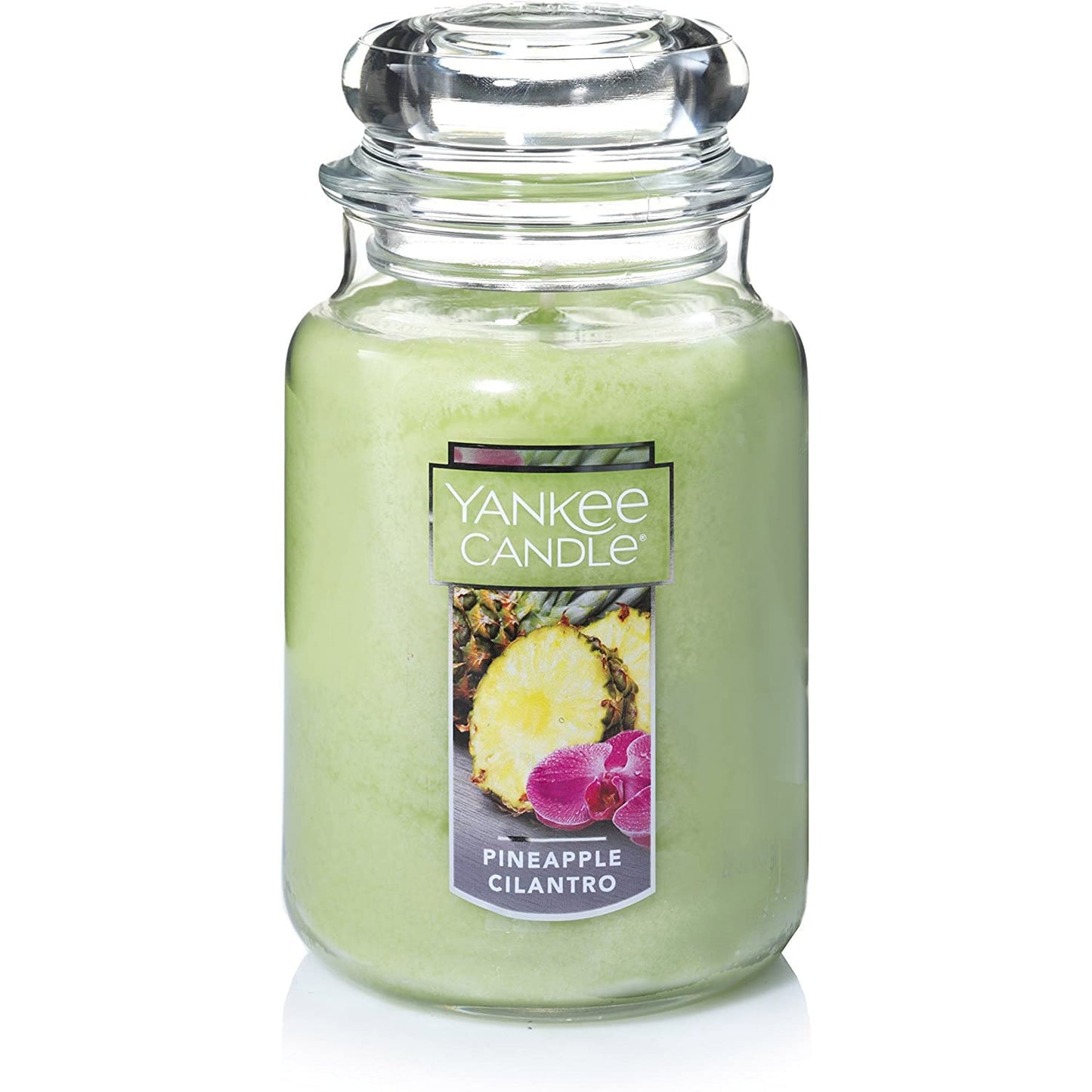 Yankee Candle Pineapple Cilantro Scented Classic 22oz Large Jar Single Wick Candle Over 110 Hours of Burn Time