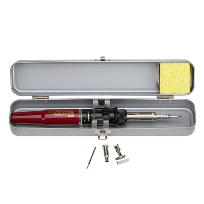 Master Appliance Ultratorch UT-100SiK Butane Powered Cordless Soldering Iron, Flameless Heat Tool for Wire Connectors and Pinpoint Butane Torch, 3 in 1 Tool with Metal Case - USA Company