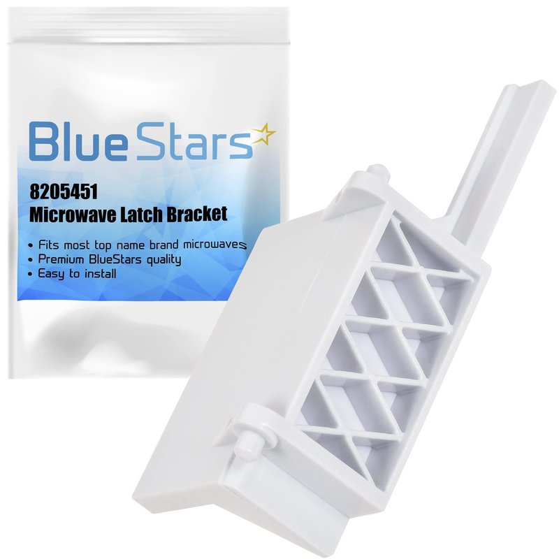 BlueStars Upgraded 8205451 Microwave Latch Bracket - Compatible with Whirlpool & KitchenAid Microwaves - Replaces WP8205451 W10298900 PS11745265 AP3776470 AH972837