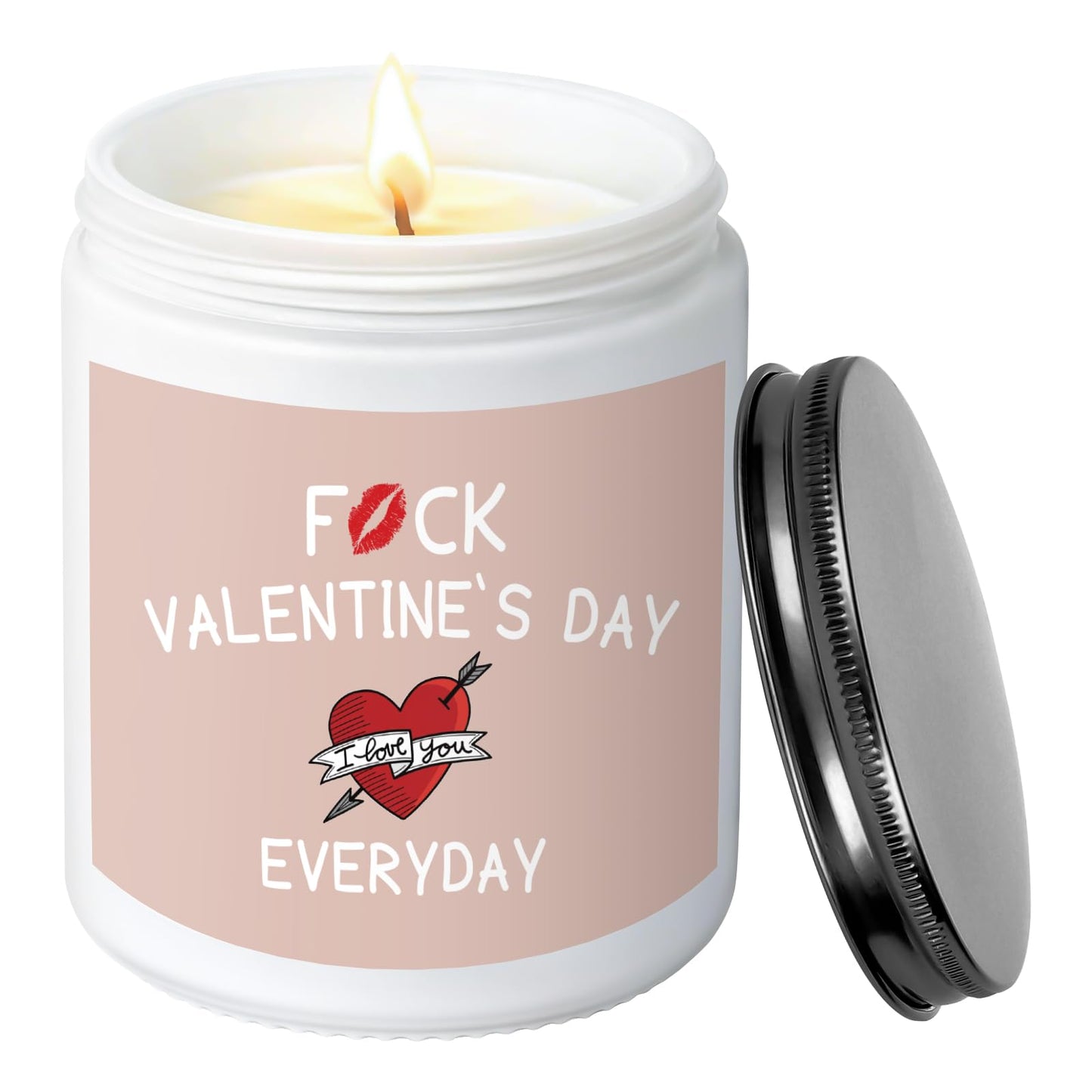 MOASITN Valentines Day Candles for Her Girlfriend Wife, Romantic & Funny Love Gift for Him Boyfriend Husband, Best Valentines Birthday Lavender Scented Candel Couple Presents for Women Men