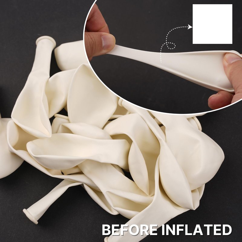 PartyWoo White Balloons 99pcs Different Sizes Pack of 36 18 12 10 5 Inch Matte White Latex Balloon Arch Kit Garland for Wedding Bridal Graduation Baby Shower Birthday Party Decorations White-Y13
