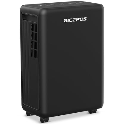 Bicepos 2000 Sq.Ft Dehumidifier for Basement, 30 Pints Dehumidifiers for Home with Drain Hose, 3 Mode, Auto Defrost, Intelligent Humidity Control for Bathroom, Bedroom, Large Room, Laundry, RV, Office