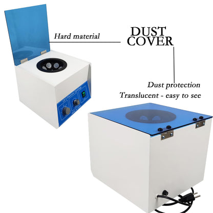 Maisutseb 50ml*6 Electric Benchtop Centrifuge 4000 RPM Lab Centrifuge Machine 110V 60HZ PRP Desktop Centrifuge Stepless Control with Blue Cover Plate Centrifugadora de Plasma