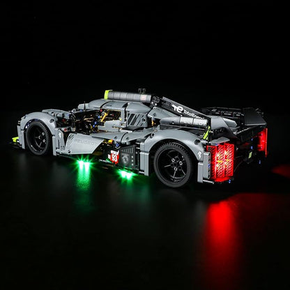 YEABRICKS LED Light for Lego-42156 Technic Peugeot 9X8 24H Le Mans Hybrid Hypercar Building Blocks Model (Lego Set NOT Included)