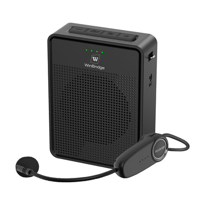 Voice Amplifier Wireless Microphone Headset, Original Sound Ultra Portable Microphone and Speaker, 15W Megaphone Speaker with Bluetooth Mic, Personal PA System for Teachers Classroom Tour Guide B002