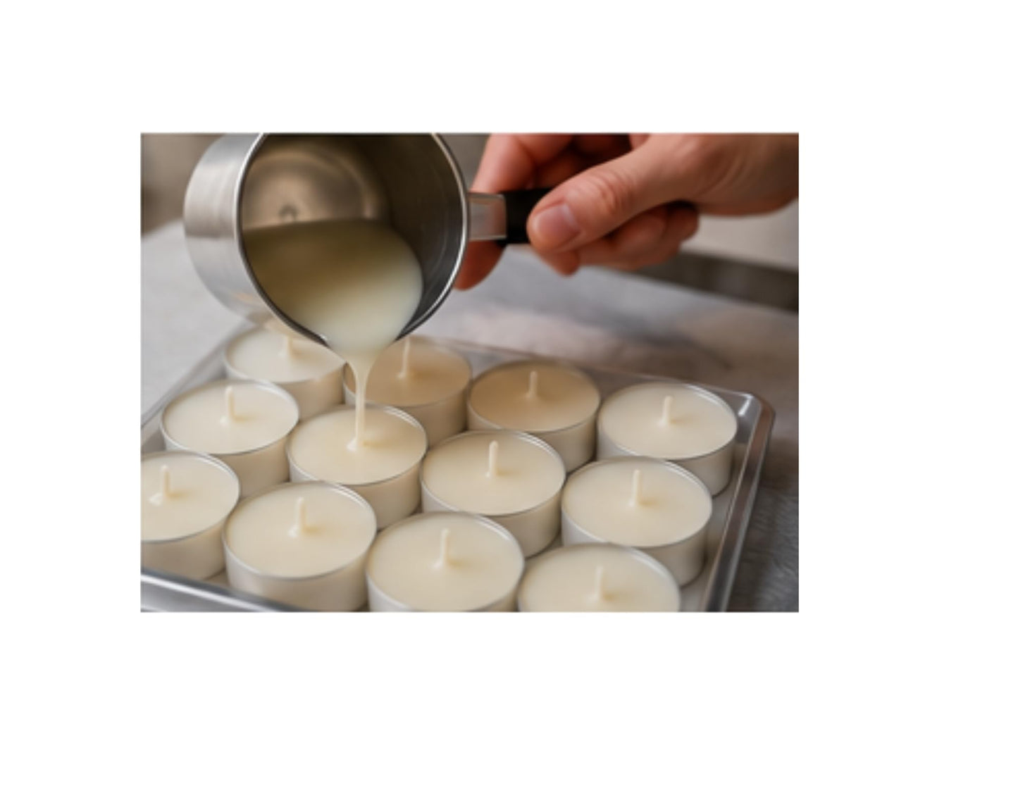 Pack of 6 Soy Tea Lights/Natural Soy Wax Candles/Clean Burning/Handmade Tea Light/Unscented or Scented